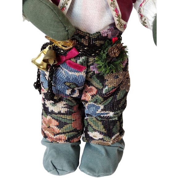 VTG Santa Claus Standing Christmas Figurine Bendable Mantel Decoration Taiwan - Picture 3 of 8